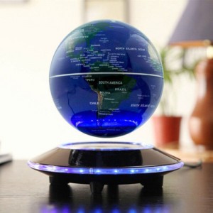 Home Decor Magnetic Levitation Floating Globe 6" Rotating World Map LED Light   253271540809